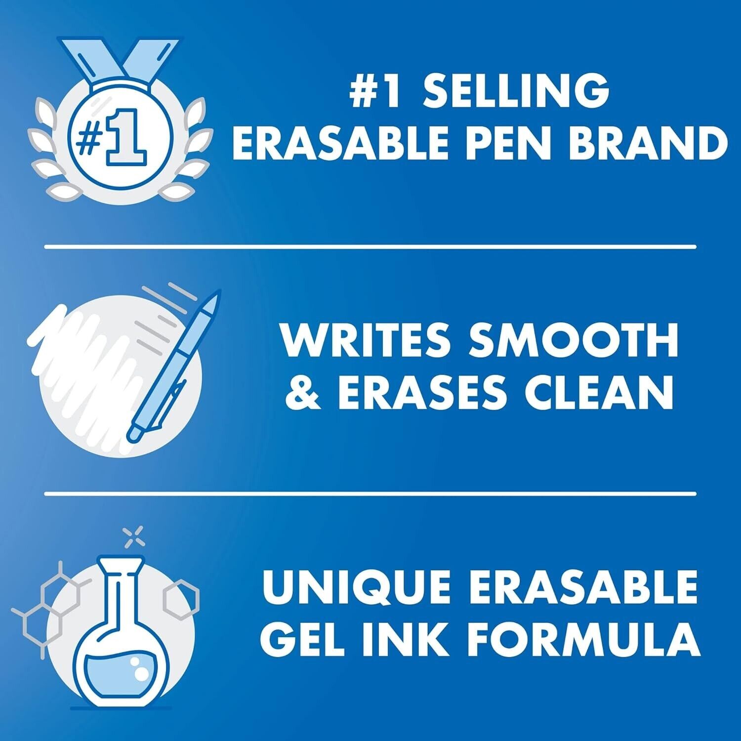 Effortless Writing with FriXion 36-Count Erasable Gel Pens – Quick Dry 0.7 mm