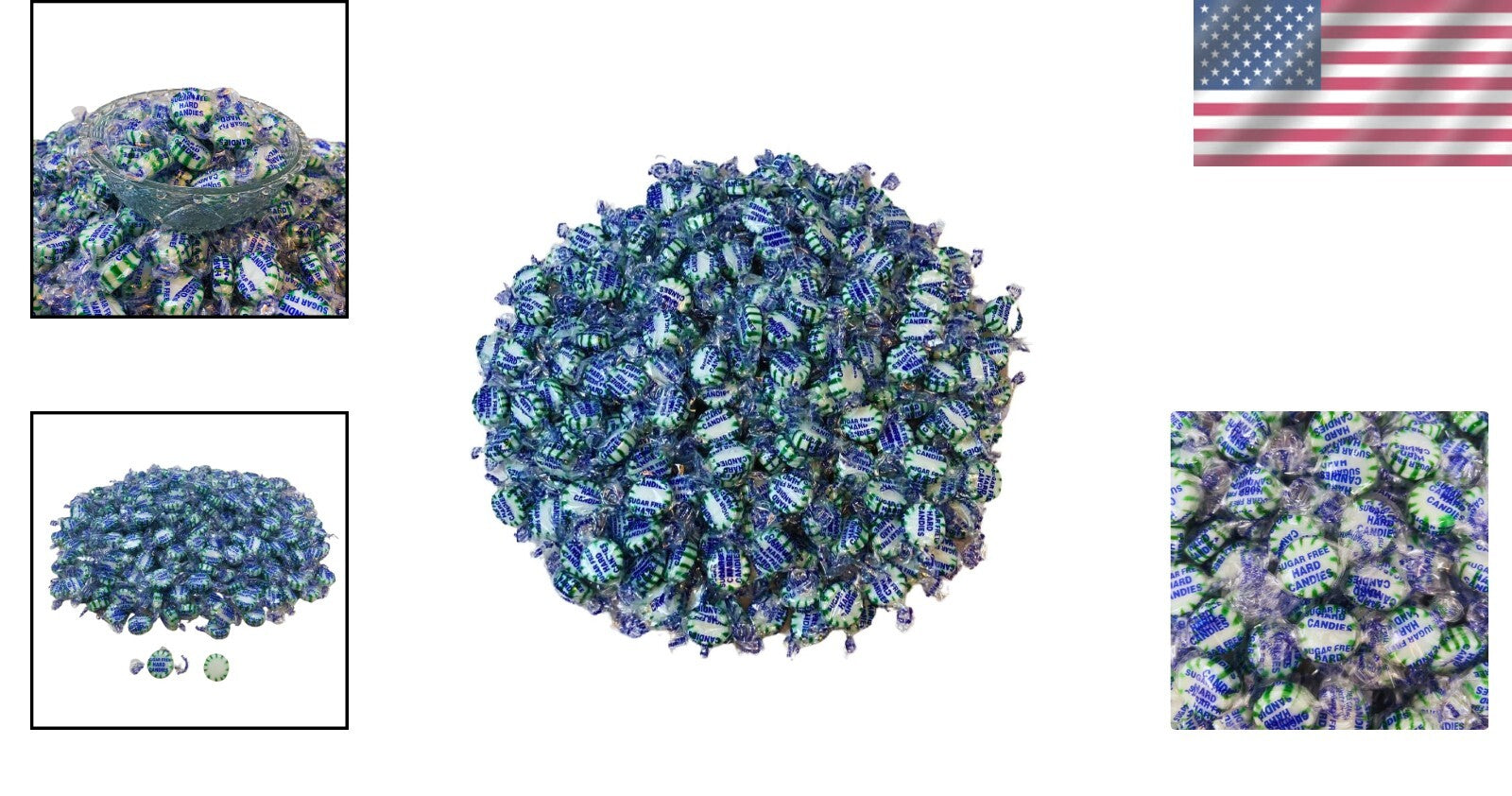 Delightful Sugar-Free Spearmint Mints, 3 lb Bag – Festive Treats for All Seasons