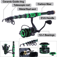 Load image into Gallery viewer, Lightweight 5.91ft Fishing Rod &amp; Spinning Reel Kit with Carrier Bag - Ideal Gift