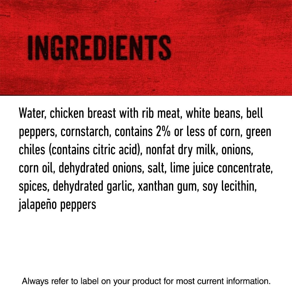 Versatile Natural White Chicken Chili - Ideal for Dips and Sliders, Pack of 12