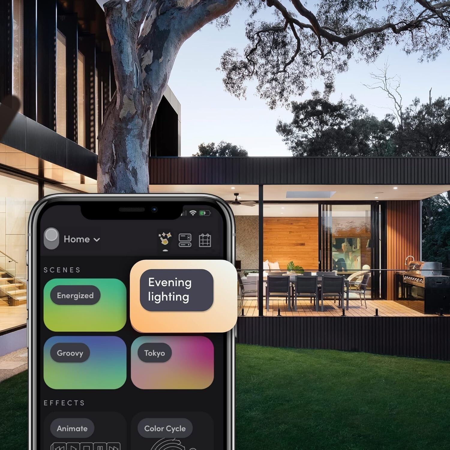 Weatherproof Smart BR30 LED Light Bulbs, 1100 Lumens, Dimmable, Indoor/Outdoor