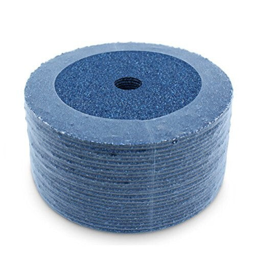 Durable 36 Grit Zirconia Sanding Discs 7" x 7/8" - 25 Pack for Angle Grinders