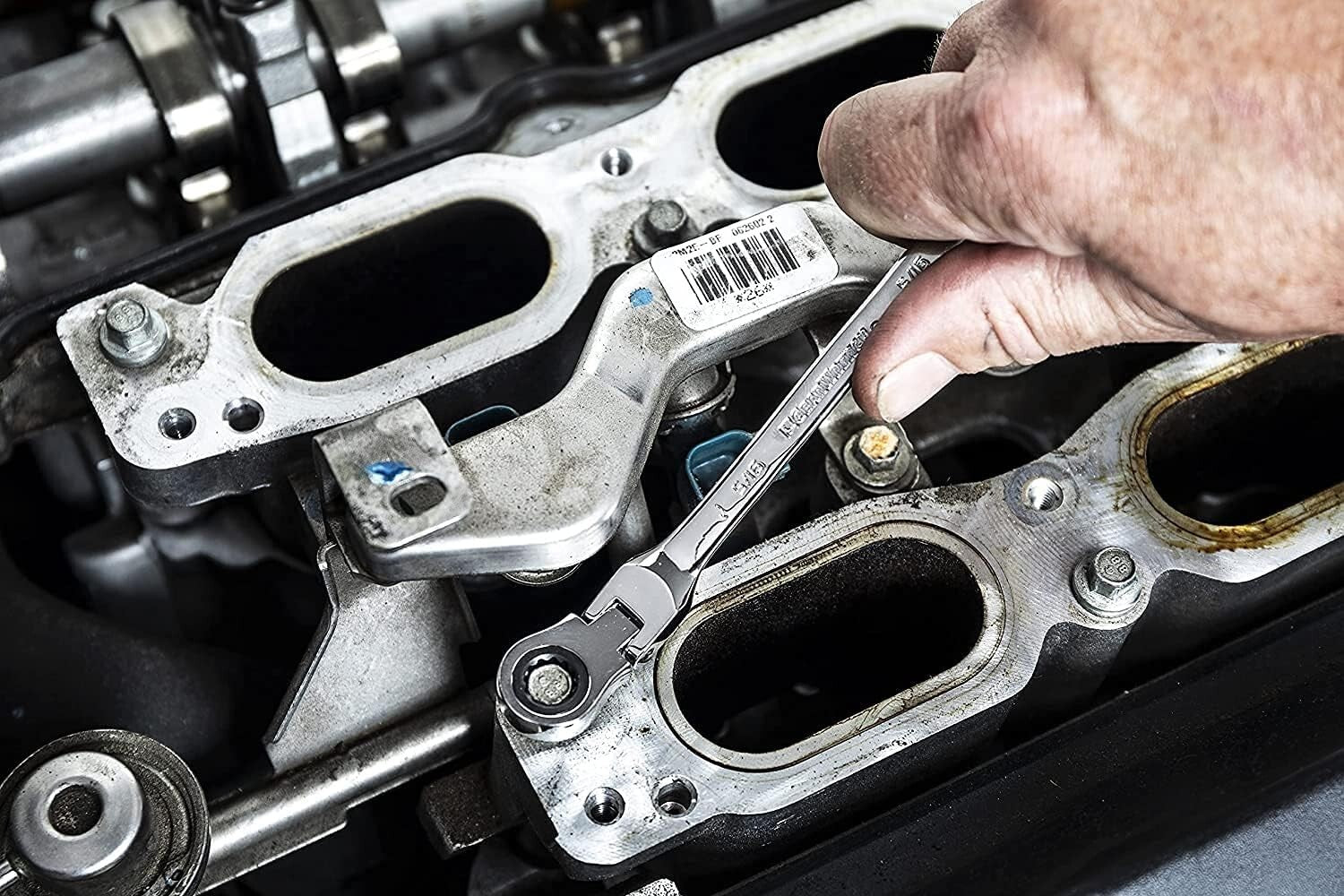 Precision 12-Piece Metric Wrench Set with 72-Tooth Mechanism for Tight Spaces