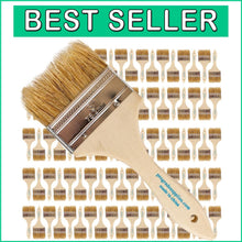 Load image into Gallery viewer, 3-Inch Disposable Chip Paint Brushes - Perfect for Painting &amp; Staining (96 Pcs)