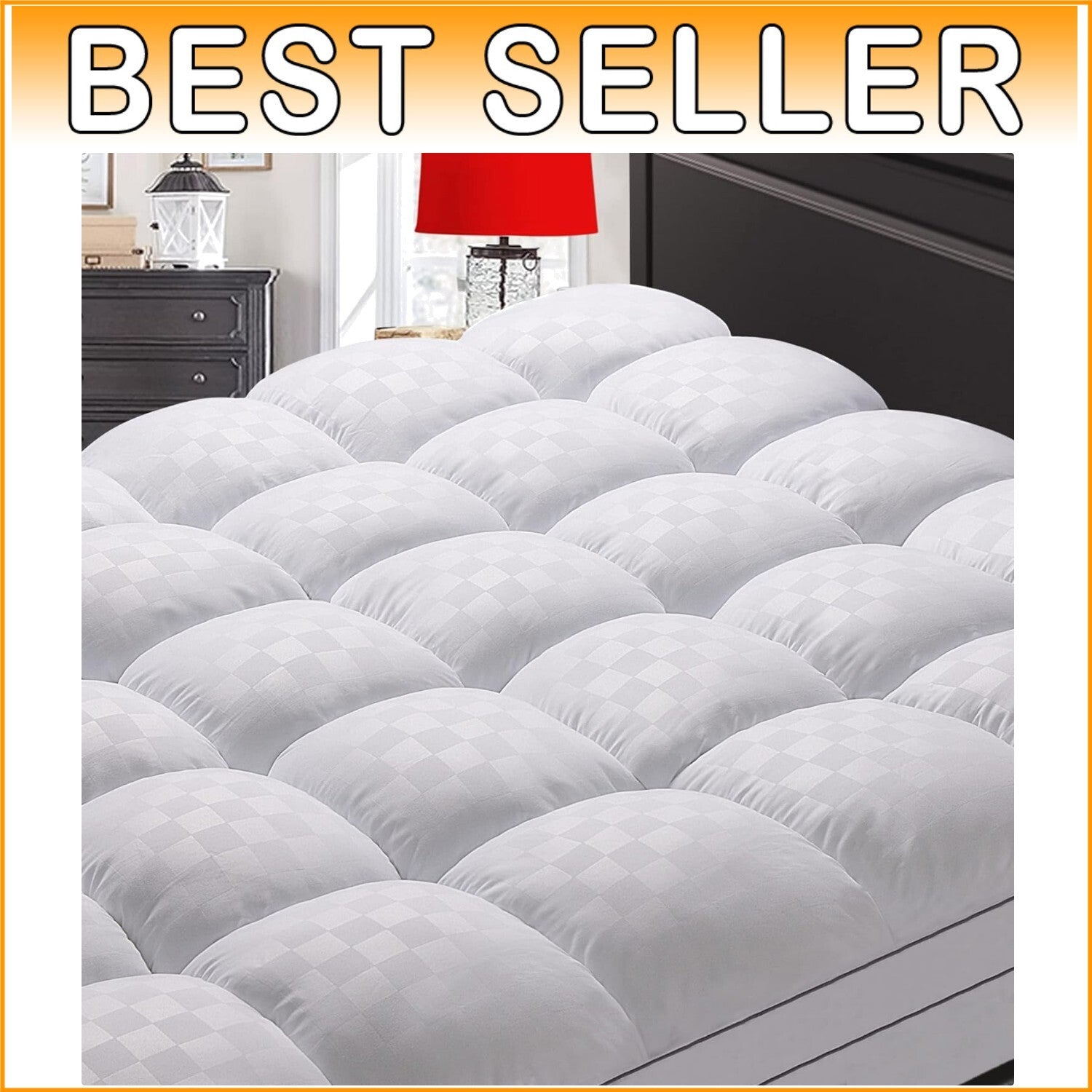 Machine Washable Extra Thick Twin Mattress Pad - Ideal for Pain Relief & Comfort
