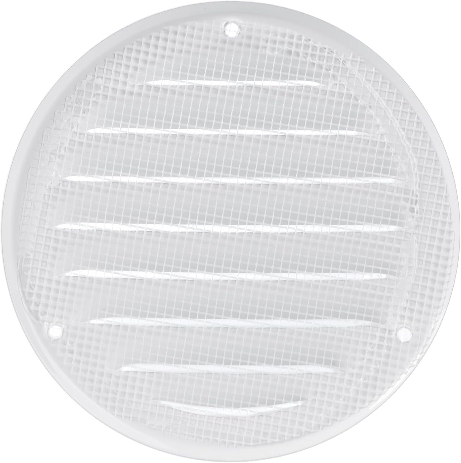 4" Metal Air Vent Grilles - Durable White Covers - Pack of 5 for Easy Mounting