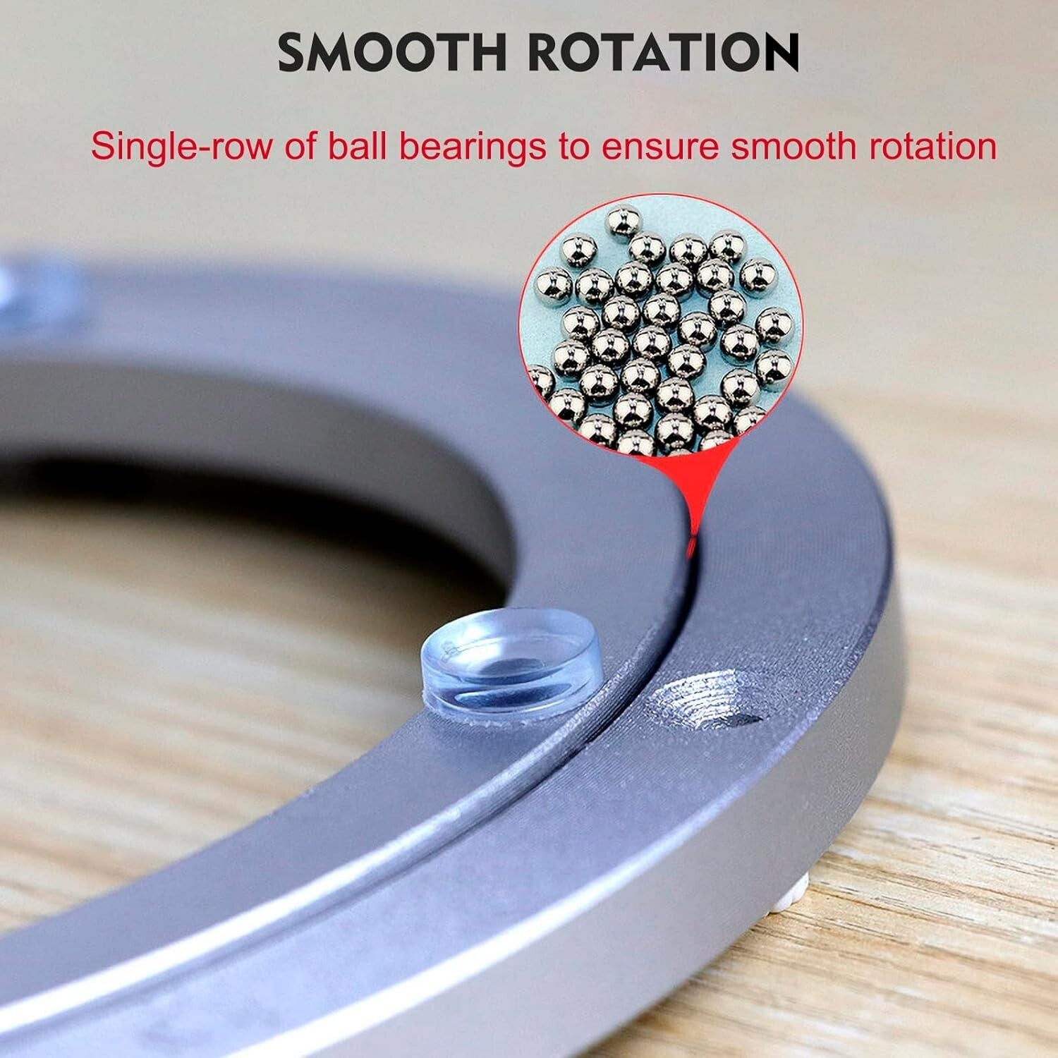 Aluminum Swivel Plate Turntable Bearing - 300lbs Load Capacity for Versatile Use