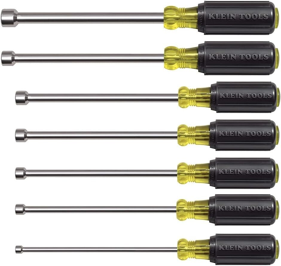 American-Made 7-Piece Magnetic Nut Driver Set - Ideal for HVAC and Electrical