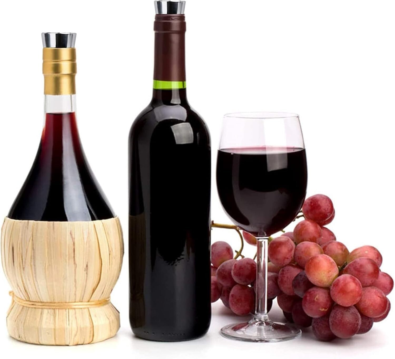 50 Pcs Stainless Steel Wine Stoppers - Air-tight Seal for Longer Freshness