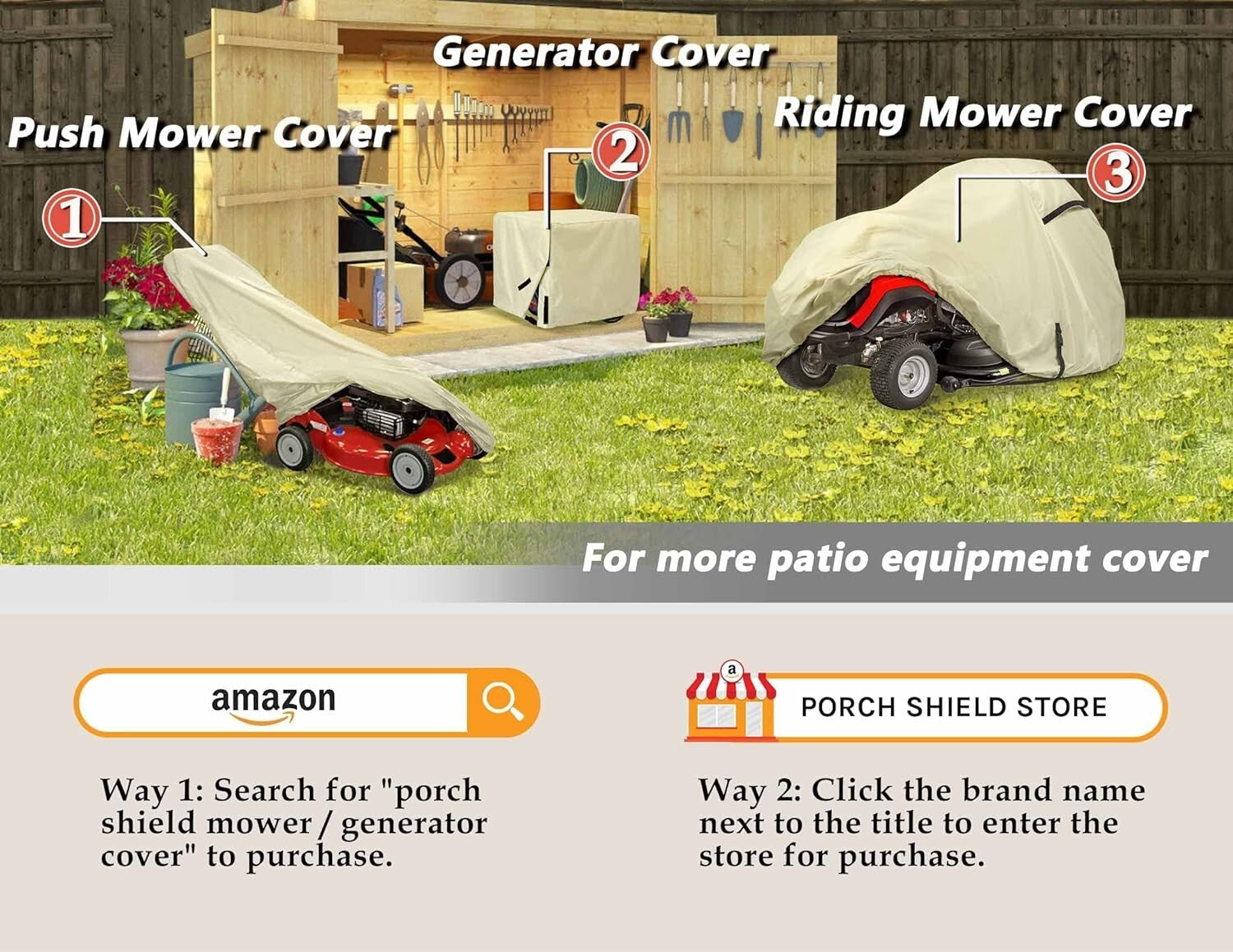 Easy-Install Lawn Tractor Cover with Dual Air Vents – Fits up to 54-inch Decks