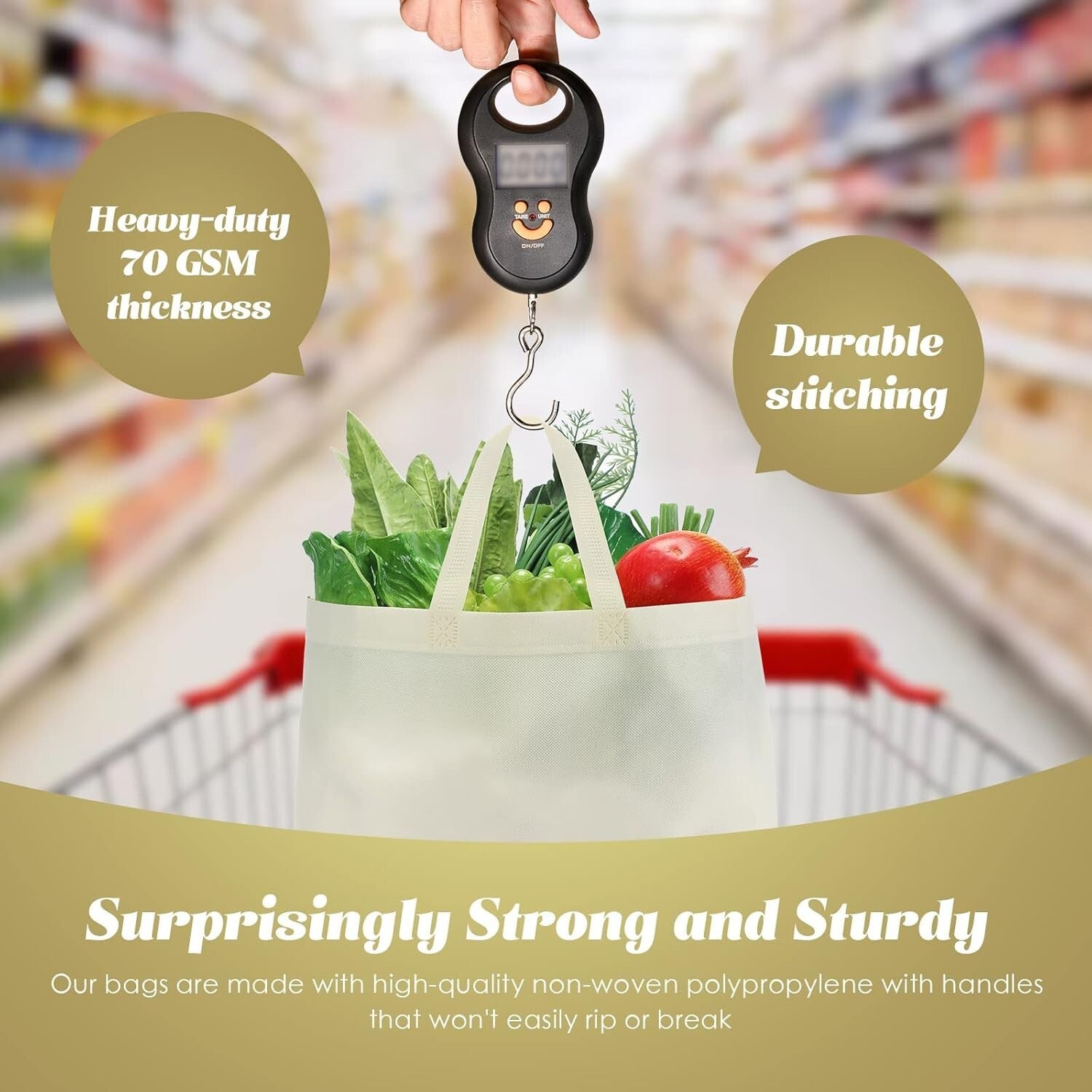 Durable 100 Non-Woven Tote Bags - Foldable Design for Easy Transport & Storage