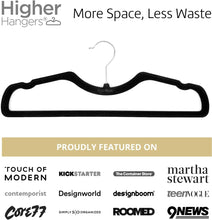 Load image into Gallery viewer, Elegant Black Velvet Hangers - Slim Design for Maximizing Closet Space, 40-Pack