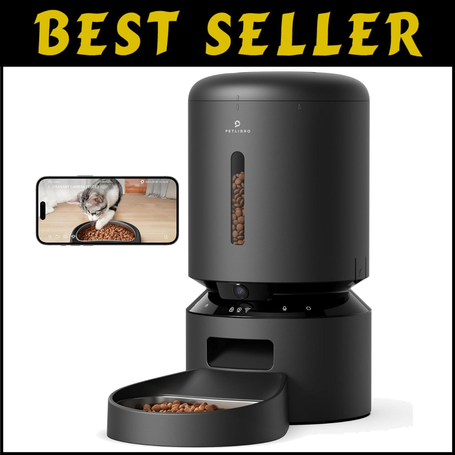 Innovative Automatic Pet Feeder with HD Camera, Easy Clean & Fresh Food Vault