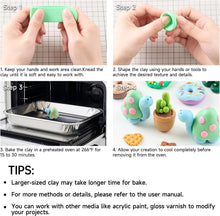 Load image into Gallery viewer, Oven-Bake Polymer Clay Kit - 82 Colors with Tools &amp; Accessories for DIY Projects