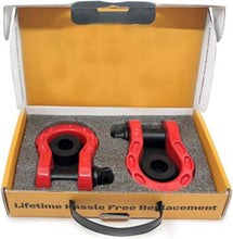 Load image into Gallery viewer, Unbreakable GearAmerica D-Ring Shackles - 2 Pack for Secure Towing &amp; Recovery