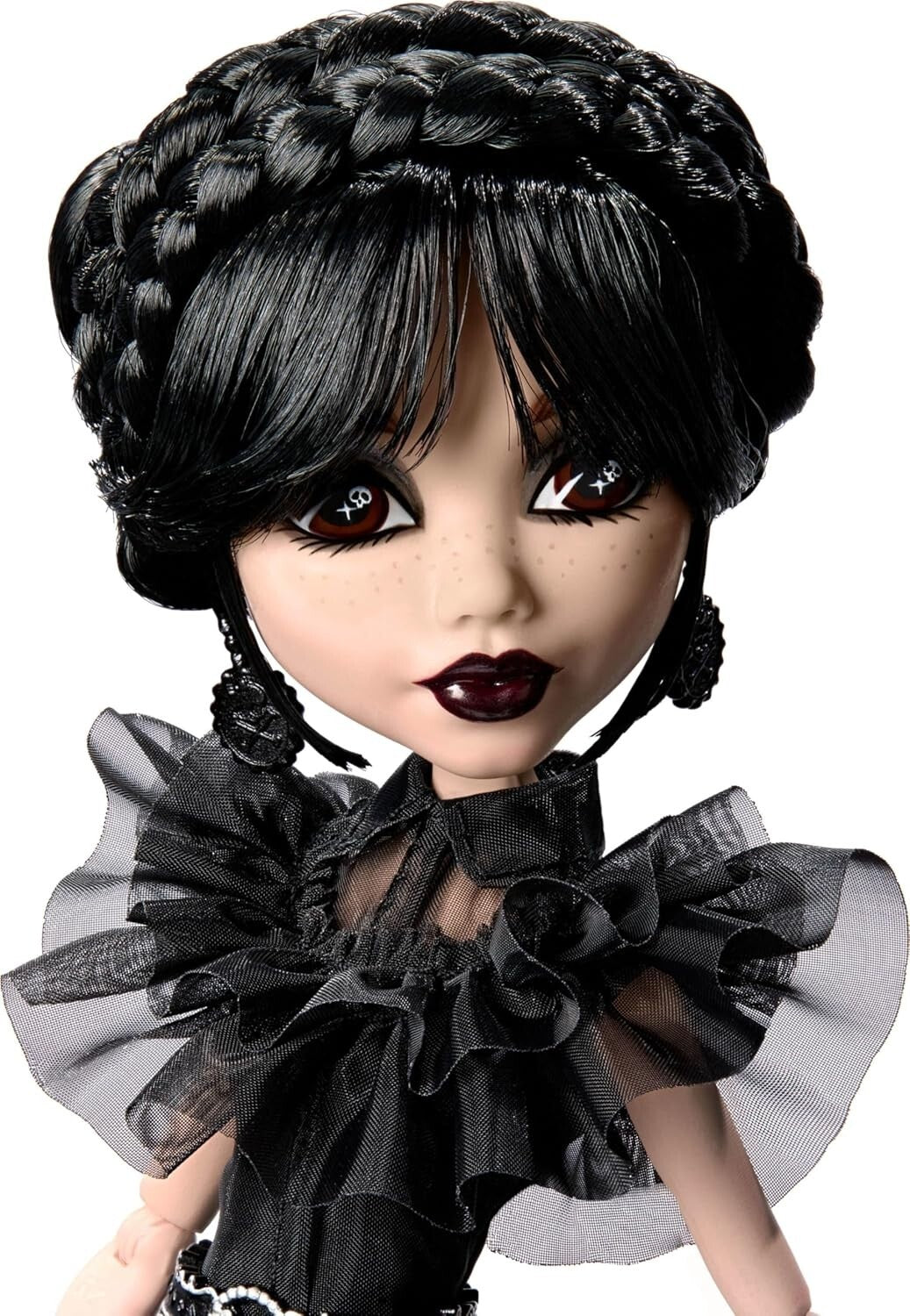 Wednesday Doll Collectible in Gothic Dance Gown - Includes Stand & Accessories