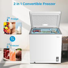 Load image into Gallery viewer, Ample 7.0 Cu.Ft Chest Freezer with Power Outage Protection - Energy Efficient