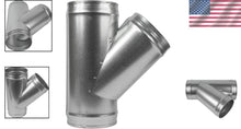 Load image into Gallery viewer, 6'' Duct Splitter Adapter - 45° Wye Connector for Efficient Ventilation
