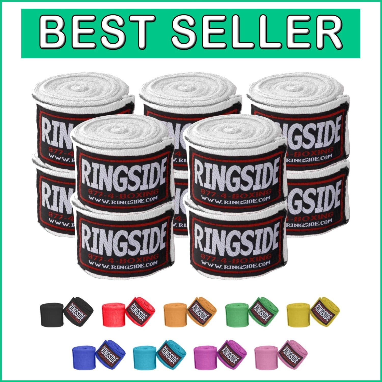 5 Pairs Premium Mexican Style Boxing Hand Wraps - Elastic Cotton Comfort