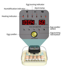 Load image into Gallery viewer, Efficient 35 Egg Incubator: Automatic Turning, Humidity Control &amp; Visual Design