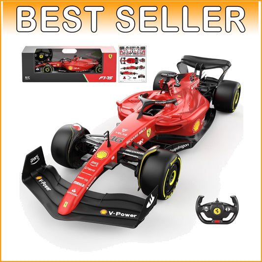 High Gloss 1:12 Ferrari F1 75 RC Car - Ideal Gift for Racing Fans & Enthusiasts