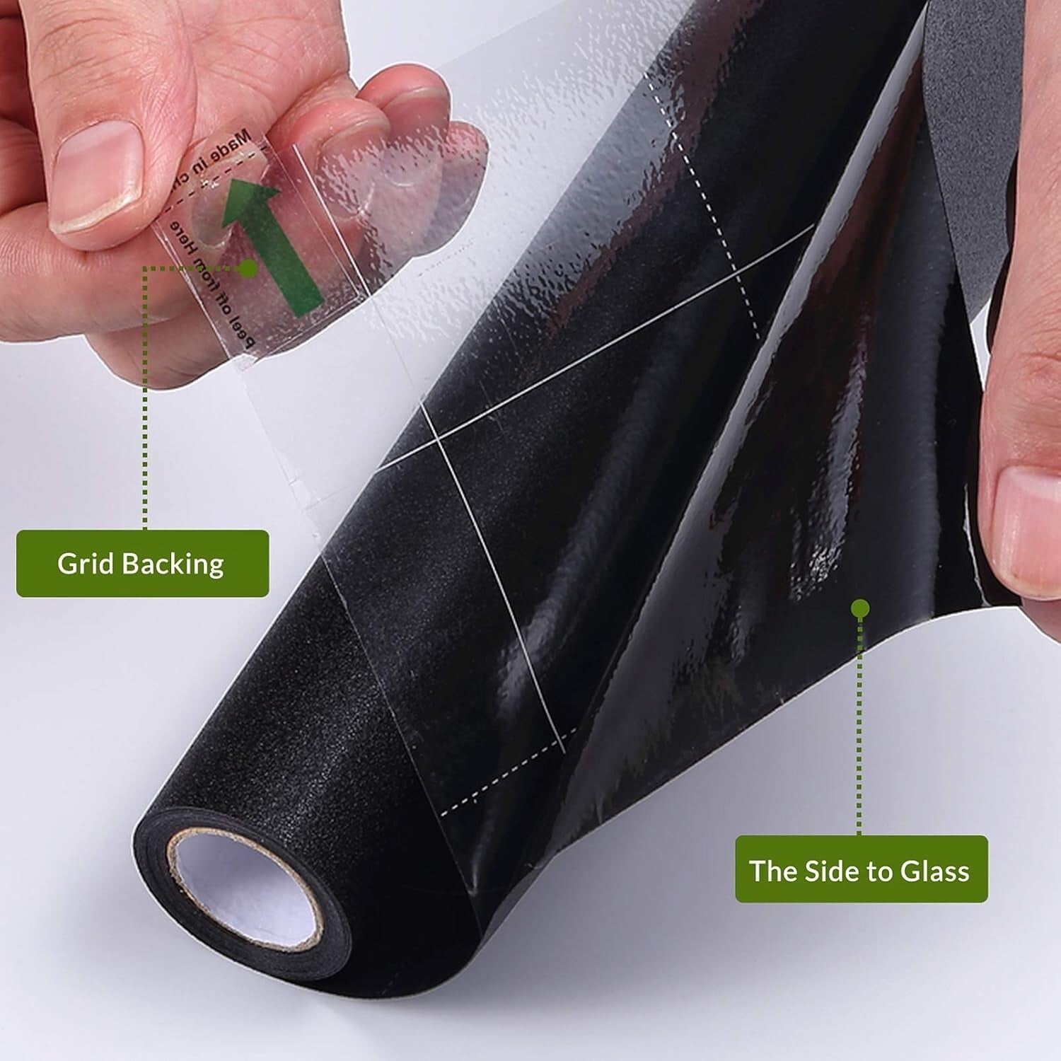 Static Cling Blackout Window Film - 100% Light Blocking Privacy Tint 29.5x157.4