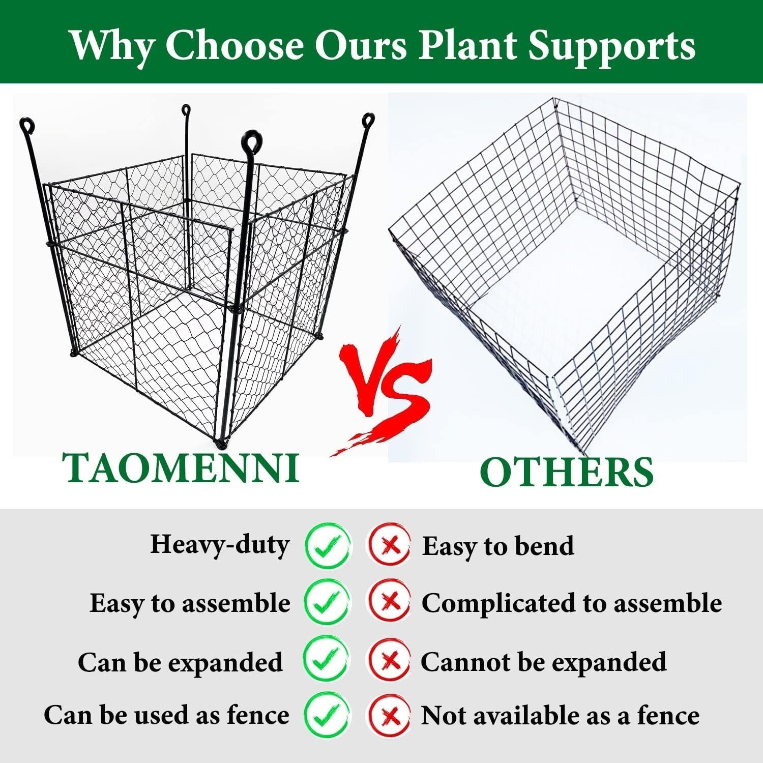 Innovative 3-Piece Plant Protectors: 13.8" Cages to Safeguard Your Vegetables