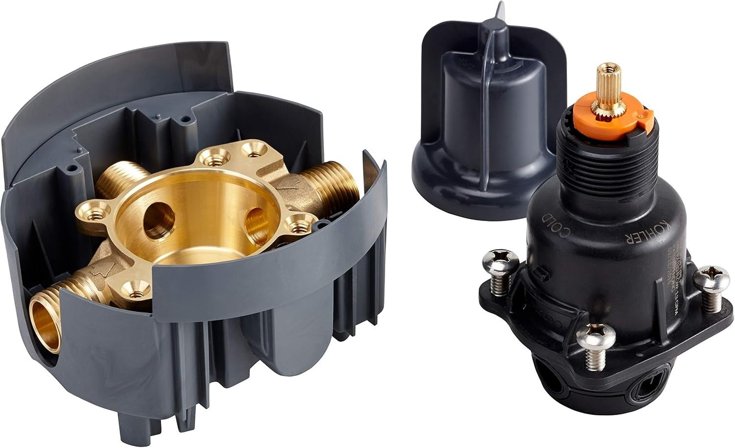 Durable Shower Valve Body & Cartridge Kit for Effortless Temperature Control