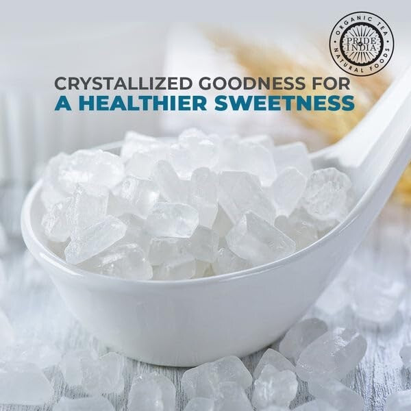 Traditional Indian Crystal Rock Sugar - Pack of 6, Convenient Dual Sifter Design