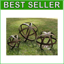 Load image into Gallery viewer, Versatile Collapsible Garden Spheres - Set of 3 Metal Orbs for Outdoor Style