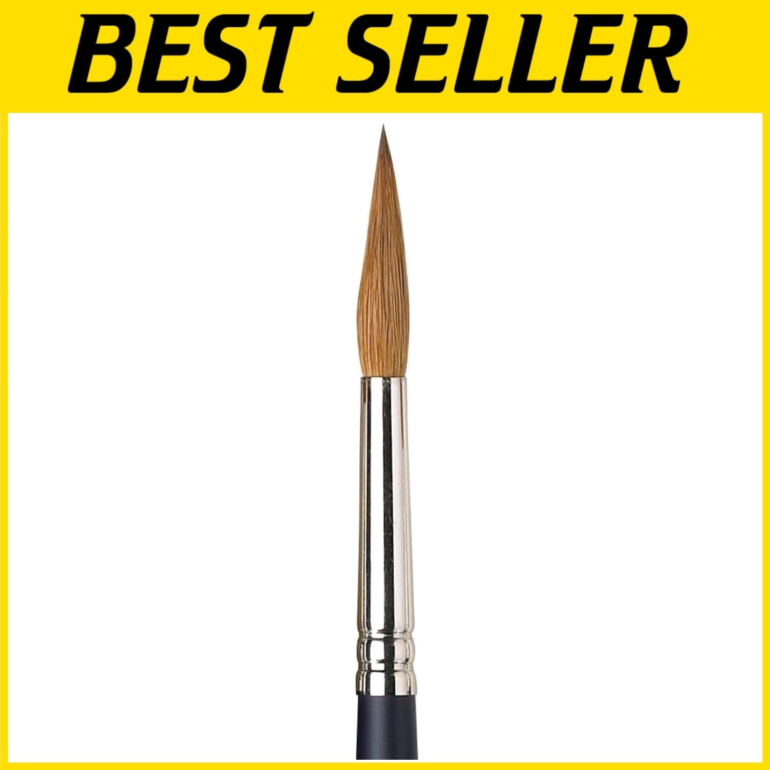 Deluxe Synthetic Sable Watercolor Brush - #8 Pointed Round for Fine Detailing