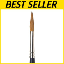 Load image into Gallery viewer, Deluxe Synthetic Sable Watercolor Brush - #8 Pointed Round for Fine Detailing