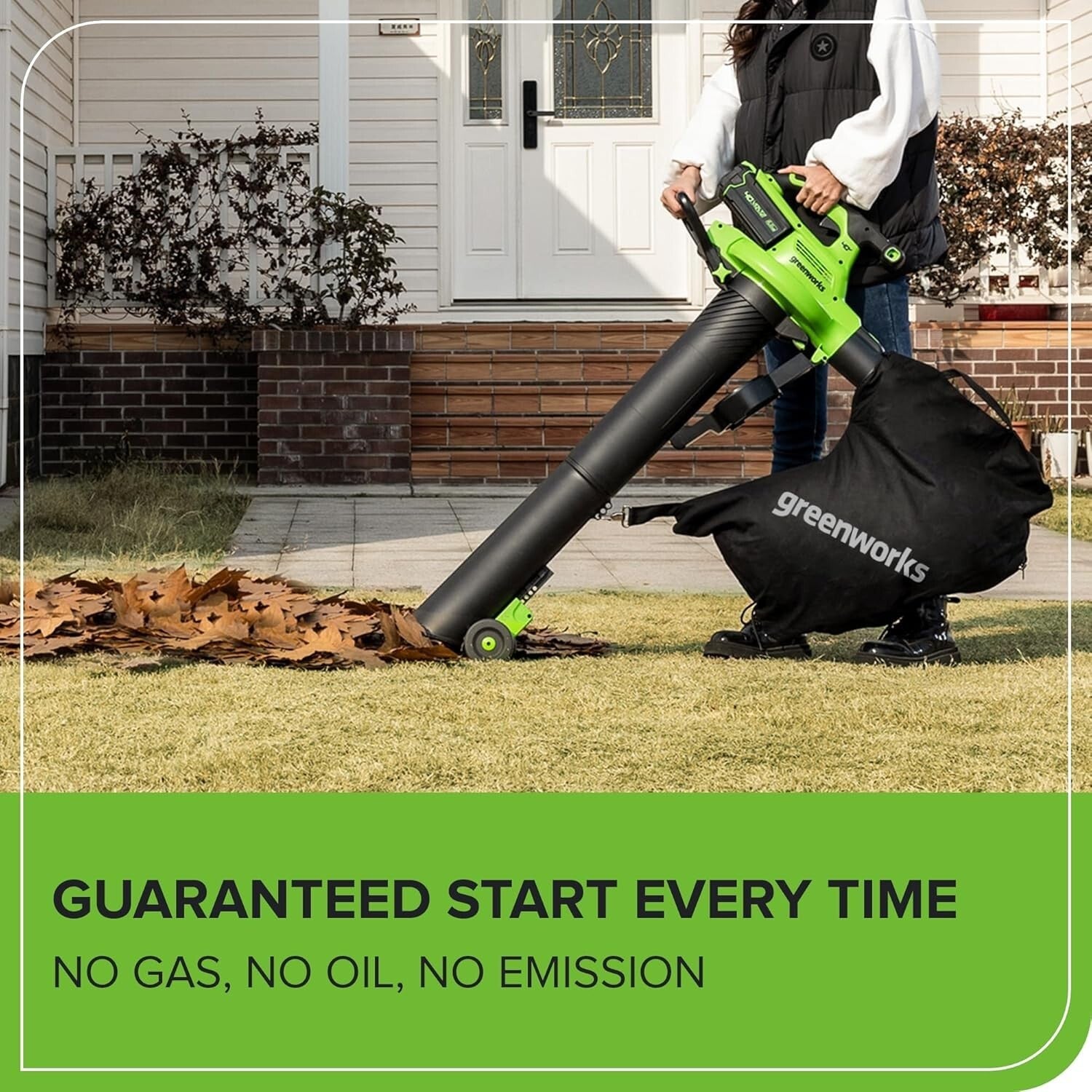 Ergonomic 40V Brushless Leaf Blower - 3-Year Protection, Ultimate Debris Cleanup