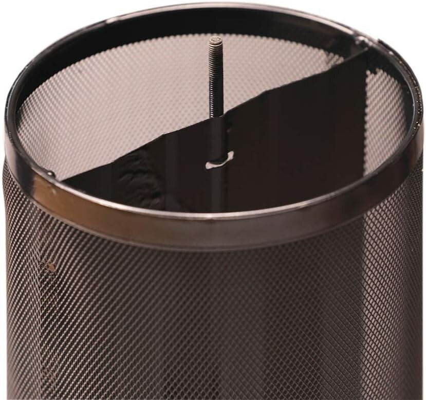 Heavy-Duty Metal Hopper Bird Feeder with Dual Seed Compartments and 10 Ports