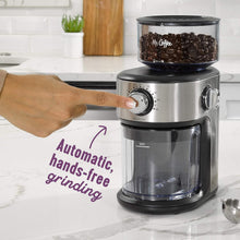 Load image into Gallery viewer, Elegant Stainless Steel Coffee Grinding Machine with 18 Size Settings - 8 Ounces