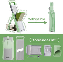 Load image into Gallery viewer, Durable Stainless Steel Mandoline Slicer - Safe Vegetable Chopper for Home Use