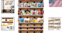 Load image into Gallery viewer, Versatile 17" Wall-Mount Photo Frame with 24 Clips - Organize Your Memories