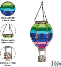 Load image into Gallery viewer, Decorative Solar-Powered Hot Air Balloon Lantern – Unique Gift for Garden Lovers