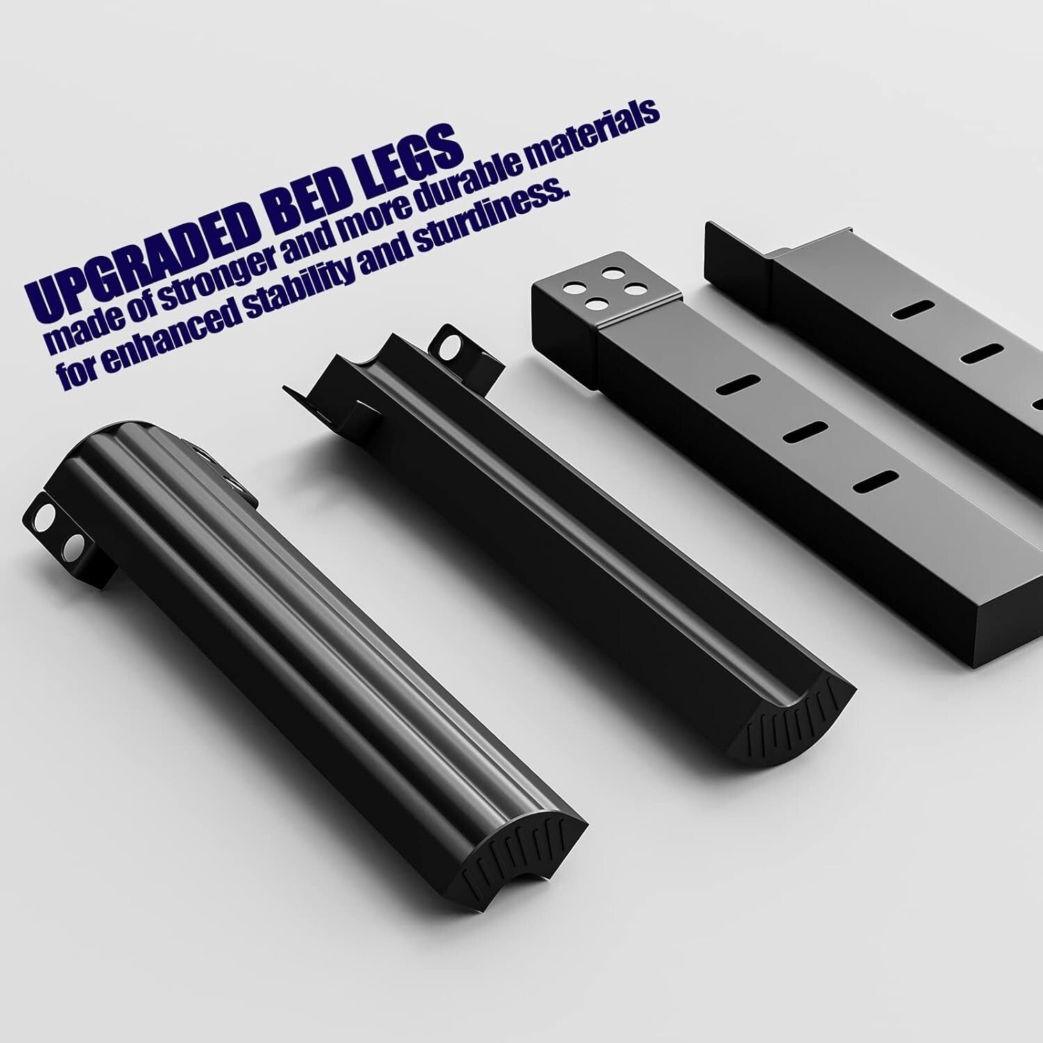 Twin XL Heavy Duty Platform Bed Frame - No Box Spring Required, Rounded Corners