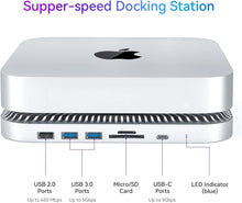 Load image into Gallery viewer, Mac Mini Hub with SSD Enclosure - Expand Storage with 7 Ports &amp; Heat Dissipation