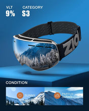 Load image into Gallery viewer, Impact-Resistant OTG Snow Goggles for Skiing &amp; Snowboarding - Ultimate Clarity