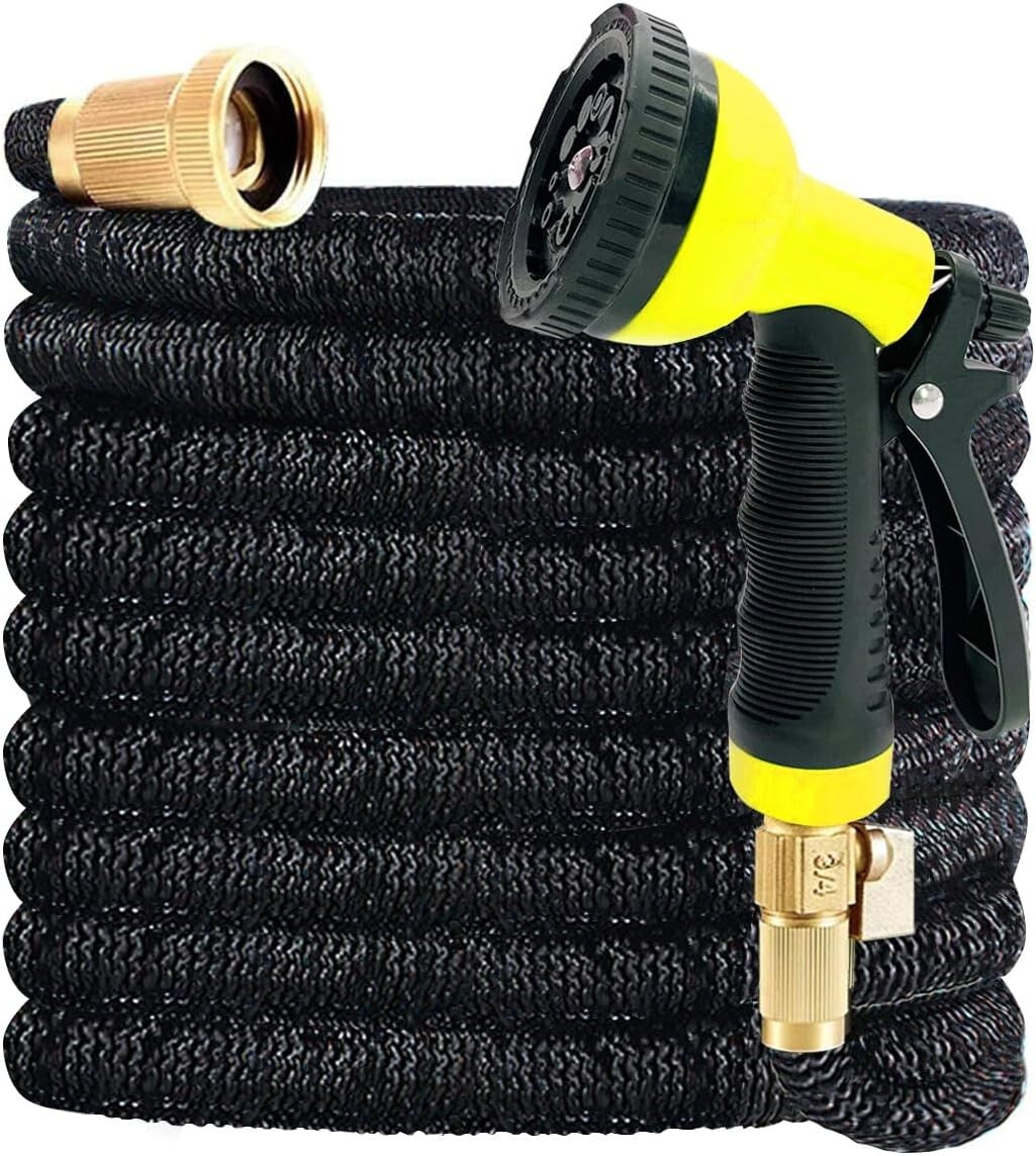 Durable 150ft Expandable Hose with 10 Adjustable Spray Patterns & Storage Bag