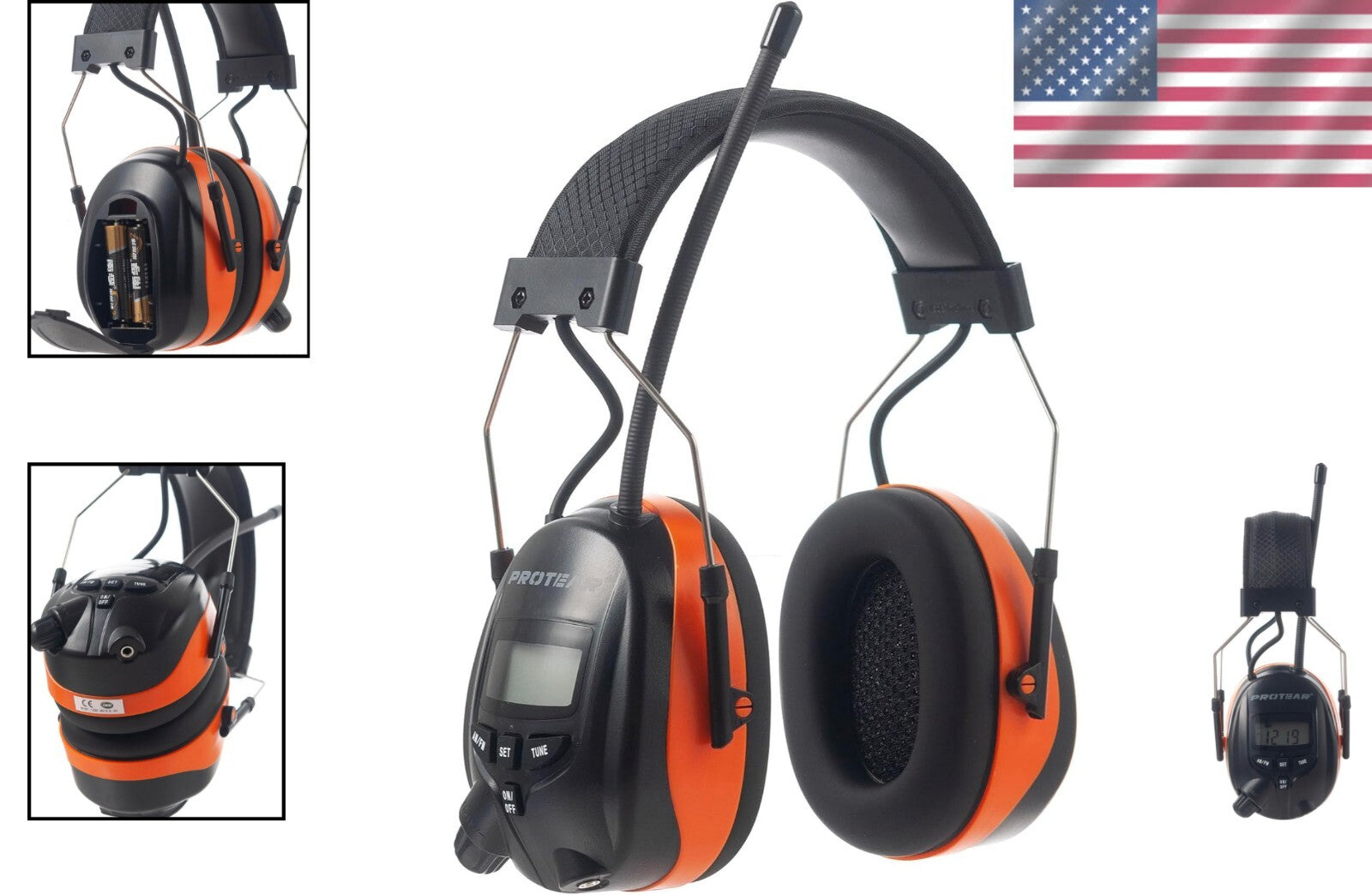 Digital AM/FM Radio Headphones with 25dB Noise Reduction for All-Day Comfort
