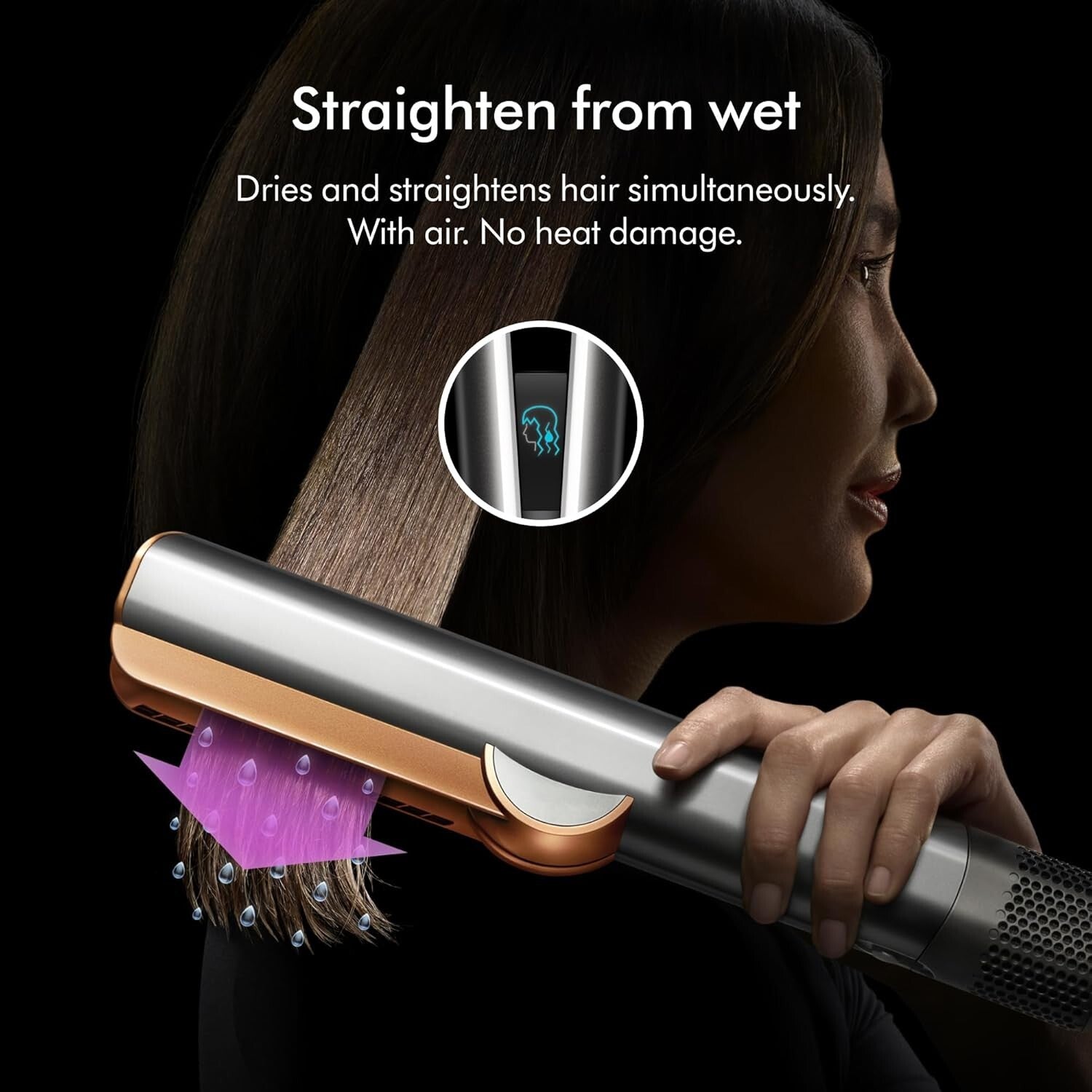 Compact Airstrait Hair Straightener - Ideal for Effortless Styling Anywhere