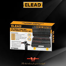 Load image into Gallery viewer, Professional 66-Piece Torx Bit &amp; Hex Socket Set - Comprehensive Tool Kit