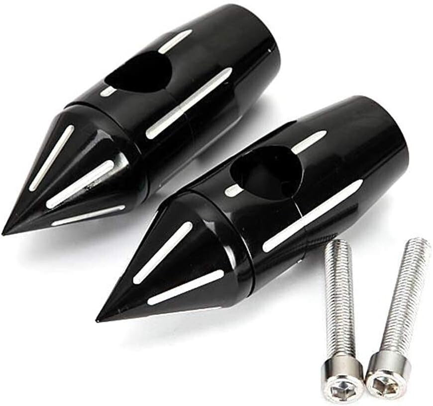 Durable Aluminum Handlebar Risers with Spike Heads for 1" Bars - 135mm Height