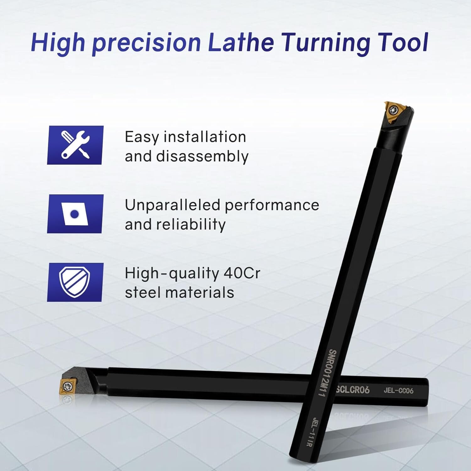 Indexable Lathe Turning Tool Set - 7 Holders & 14 Inserts for Ultimate Machining