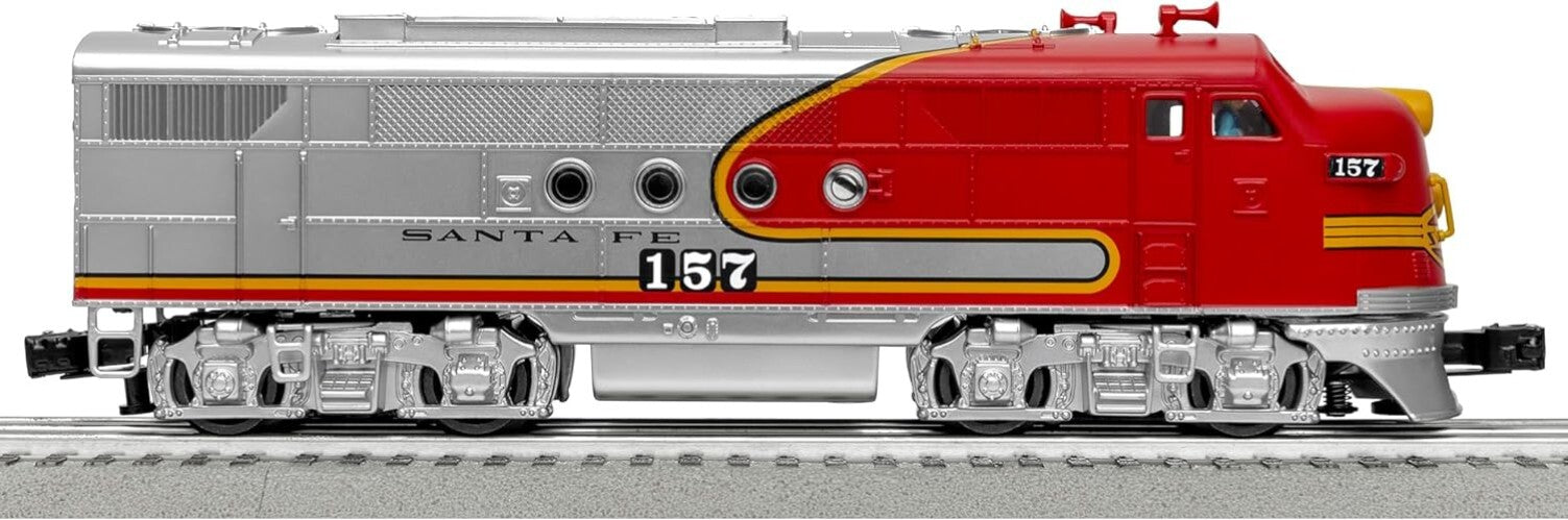 Electric O Gauge Santa Fe Super Chief Train Set with Voice Control & Remote
