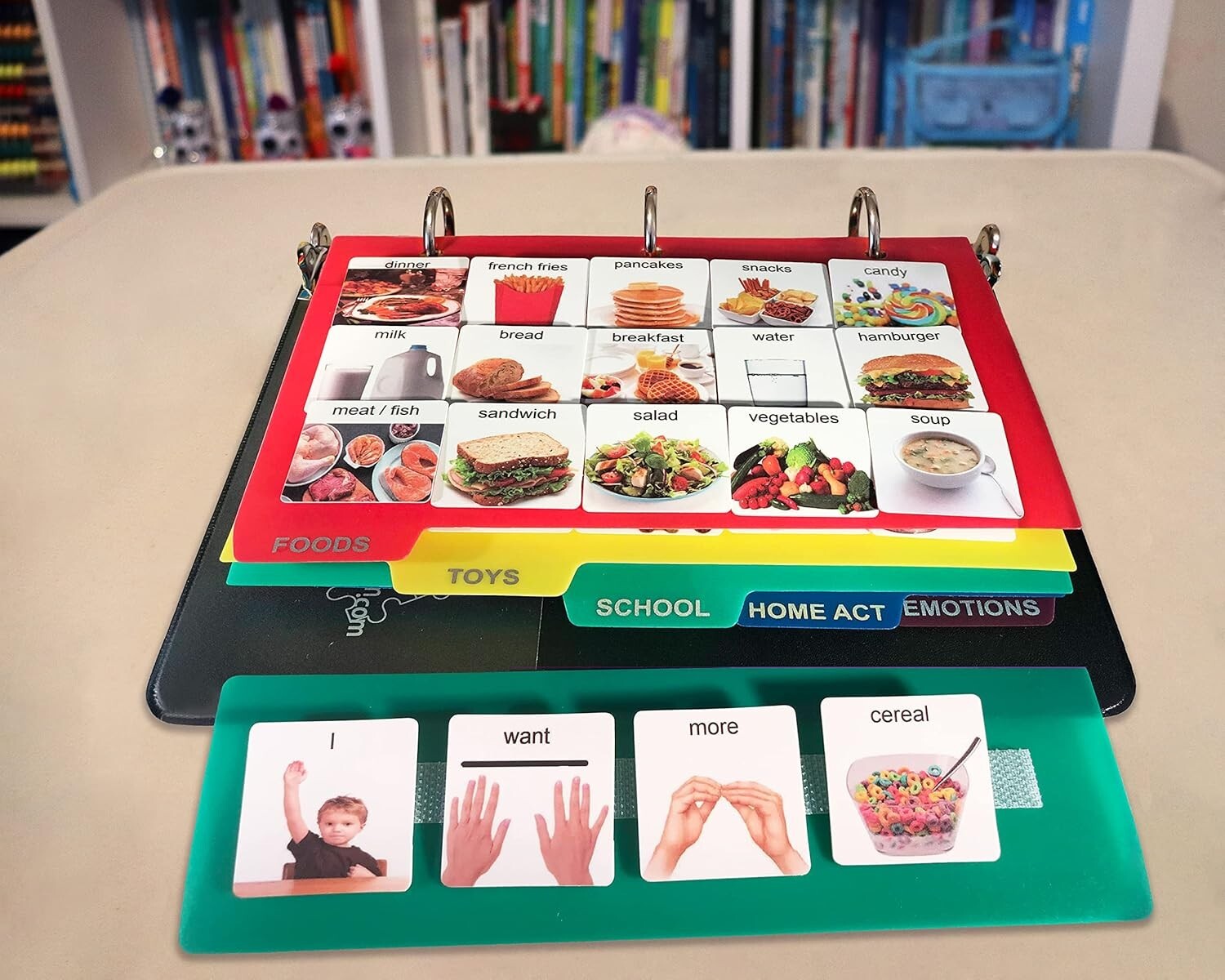 162 ASD Visual Communication Cards - Autism Language and Speech Therapy Book