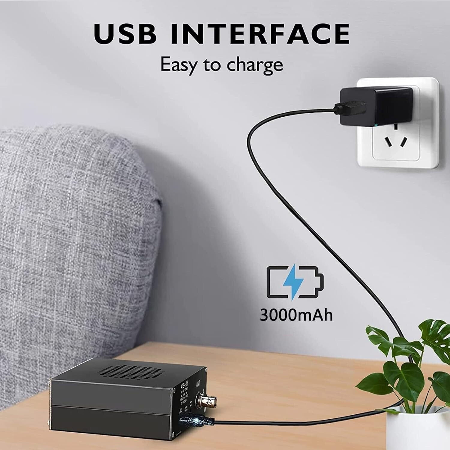 Upgrade Si4732 5.2B Radio Receiver - DSP Tune, 4000mAh Battery & Touch Control